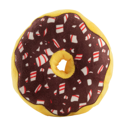 Puppermint Donut Holiday Christmas Plush Dog Toy