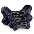 Load image into Gallery viewer, Black Checker Chewy Vuiton Bone

