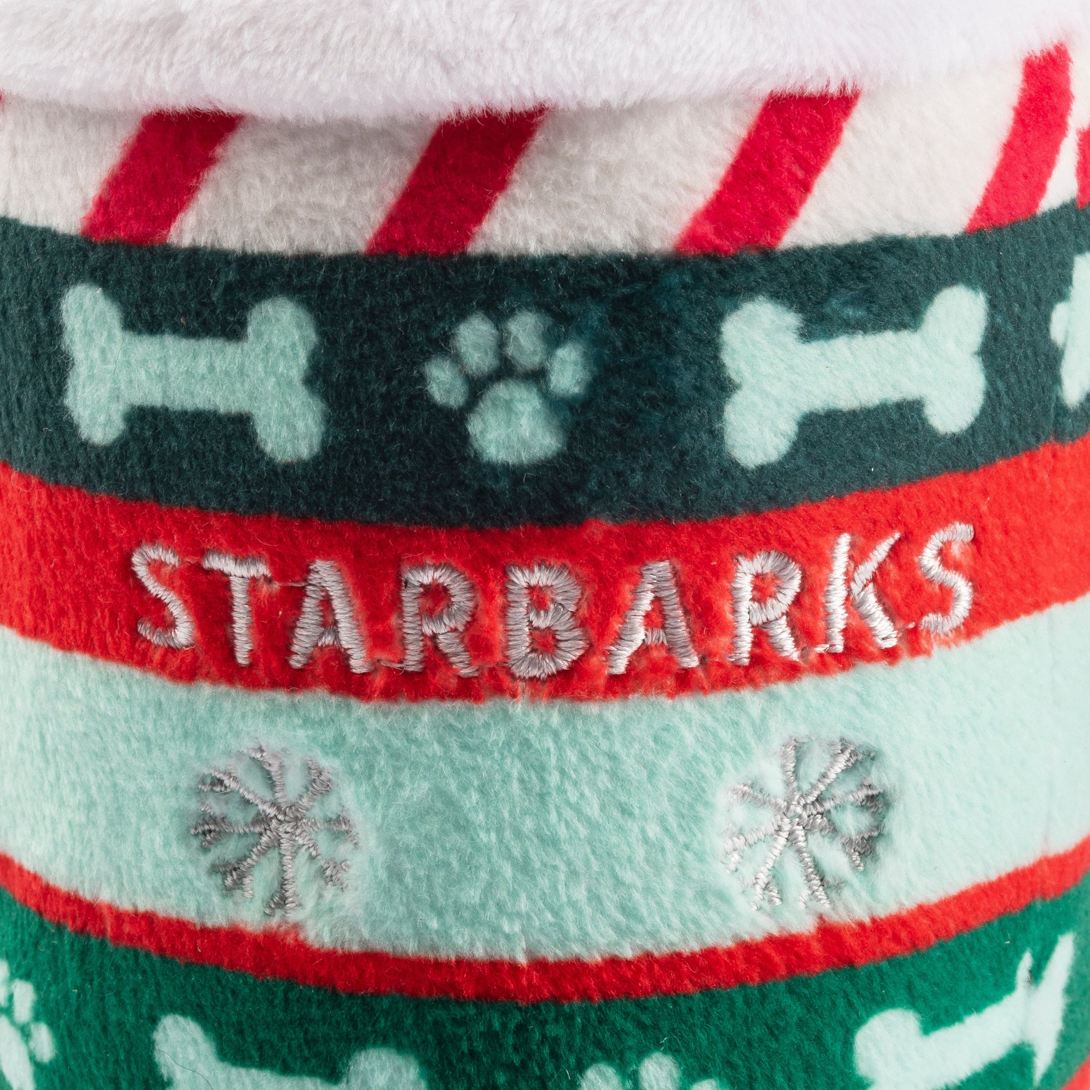 Starbarks Ginger Bark Latte Holiday Christmas Plush Dog Toy
