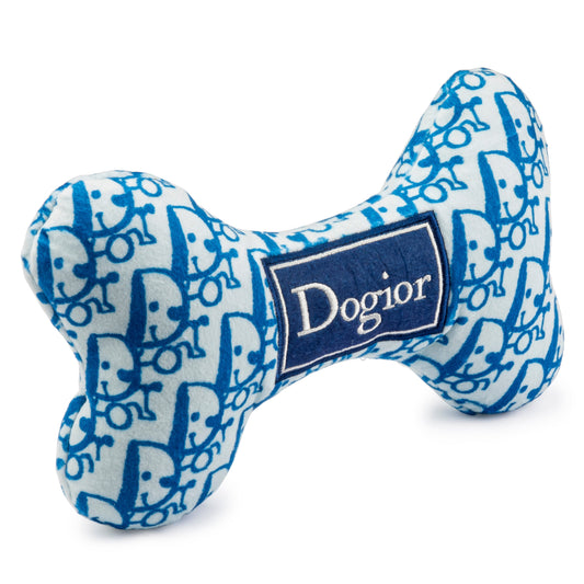 Dogior Bone | Squeaky Plush Dog Toy with Crinkle & Mesh Lining