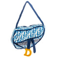 Load image into Gallery viewer, Dogior Saddle Bag - Navy  | Squeaky Plush Dog Toy with Crinkle & Mesh Lining
