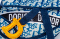 Load image into Gallery viewer, Dogior Saddle Bag - Navy  | Squeaky Plush Dog Toy with Crinkle & Mesh Lining
