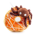 Load image into Gallery viewer, Spider Donut | Squeaky Plush Dog Toy with Crinkle & Mesh Lining
