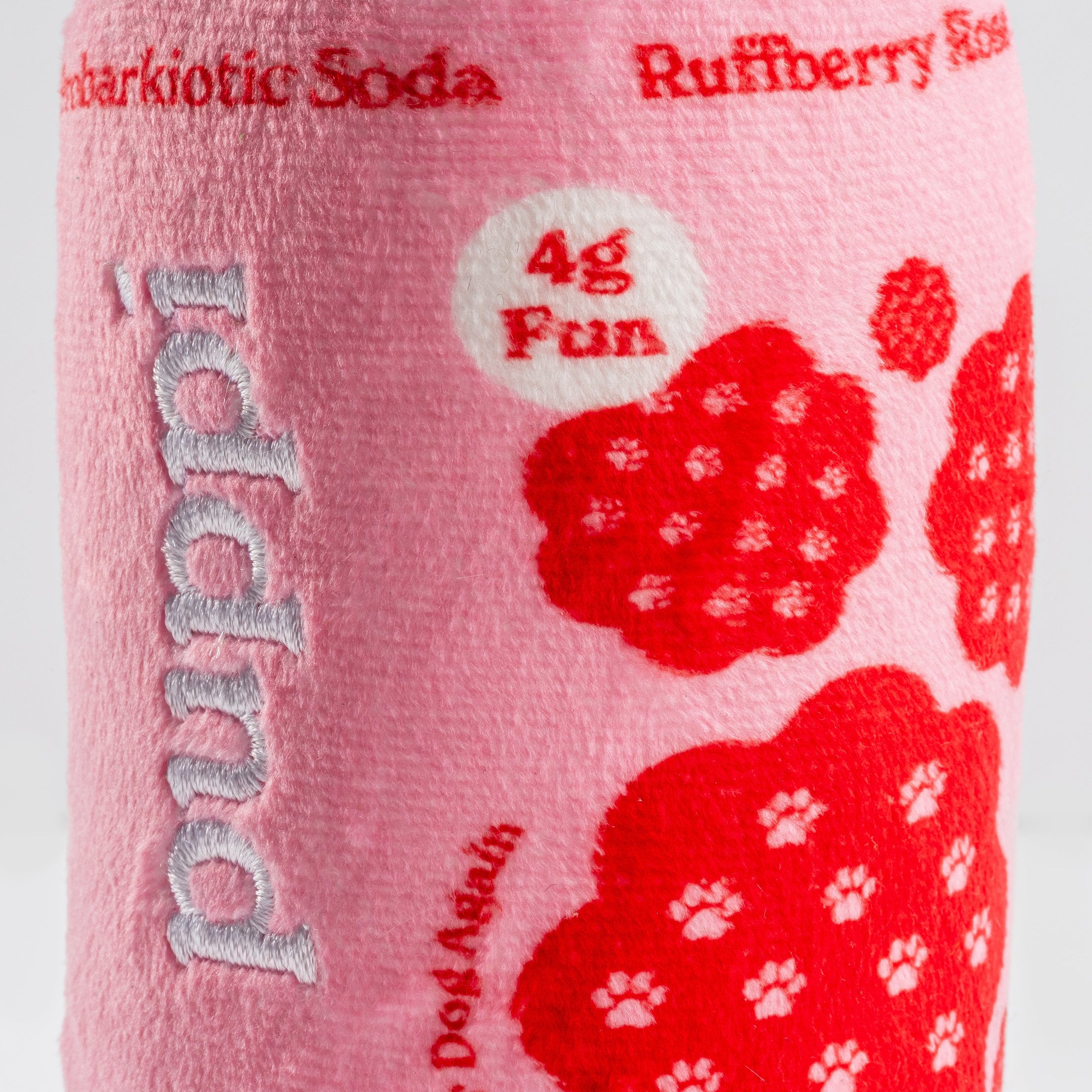 Puppi Ruffberry Rose | Squeaky Plush Dog Toy with Crinkle & Mesh Lining