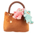 Load image into Gallery viewer, Labowwow Handbag | Squeaky Plush Dog Toy with Crinkle & Mesh Lining
