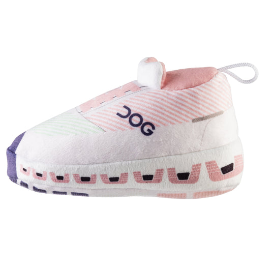 DOG Workout Shoe | Squeaky Plush Dog Toy with Crinkle & Mesh Lining