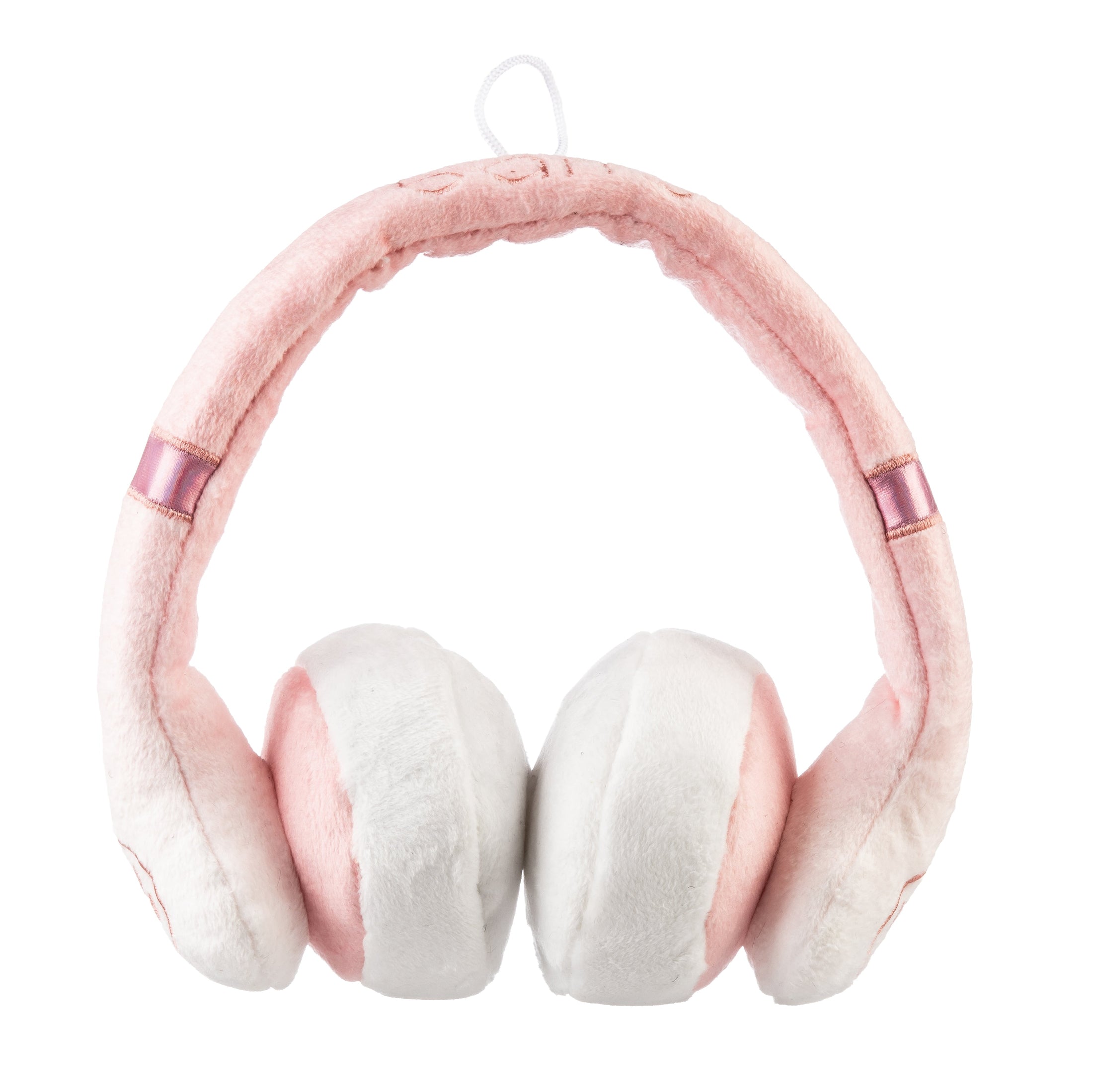 Barks Headphones | Squeaky Plush Dog Toy with Crinkle & Mesh Lining