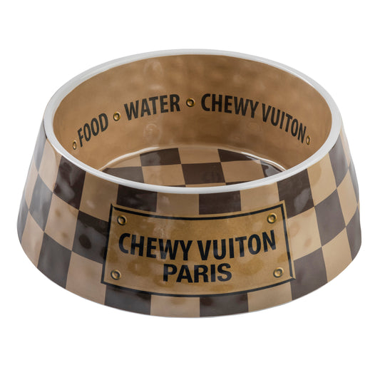 Checker Chewy Vuiton Bowl - Large (CASE OF 2)