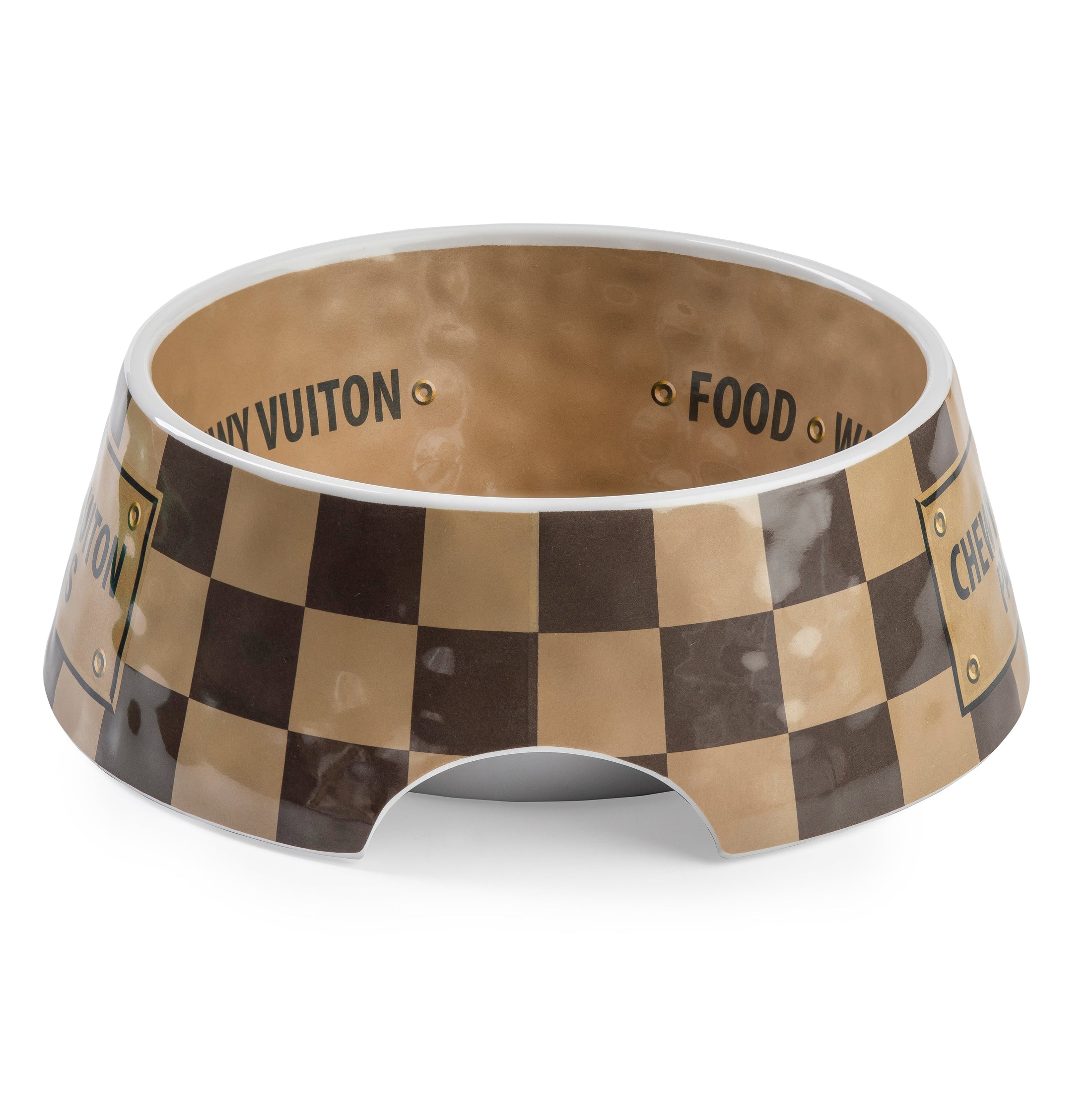 Checker Chewy Vuiton Bowl - Large (CASE OF 2)