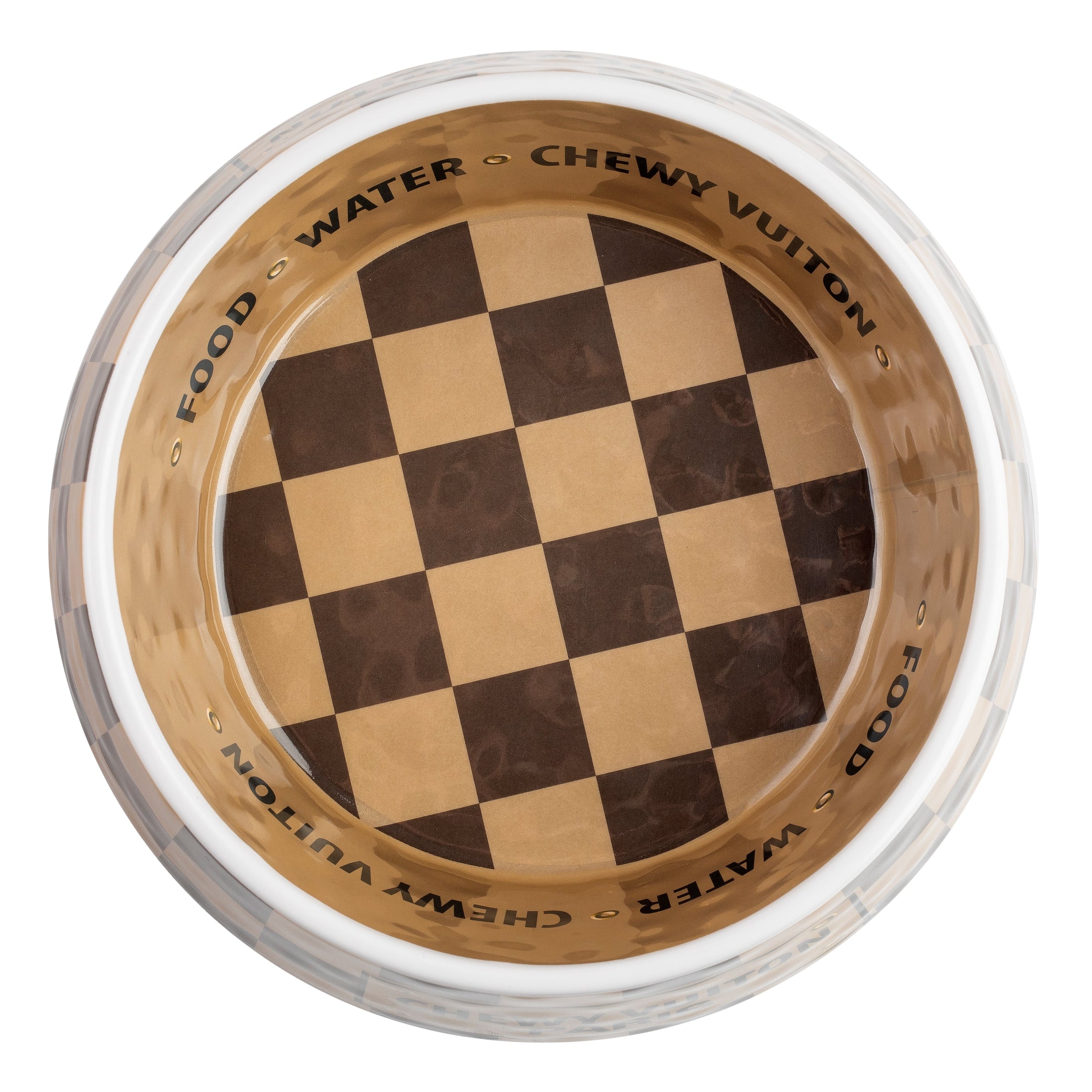 Checker Chewy Vuiton Bowl - Large (CASE OF 2)