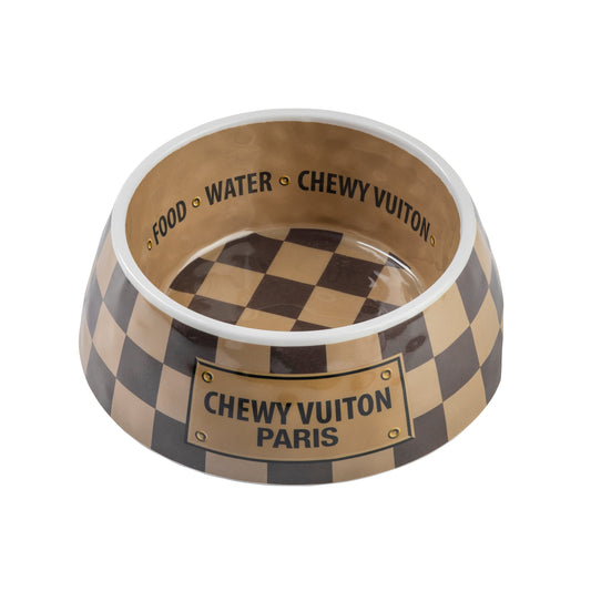 Checker Chewy Vuiton Bowl - Medium (CASE OF 2)