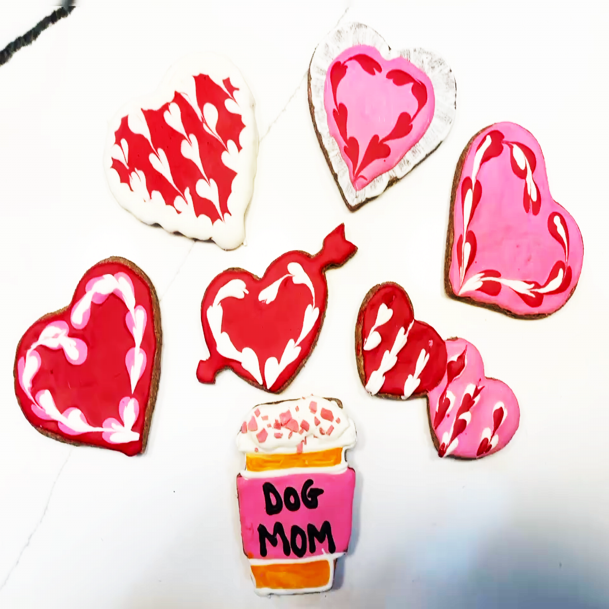 Valentine Heart Organic Dog Cookies