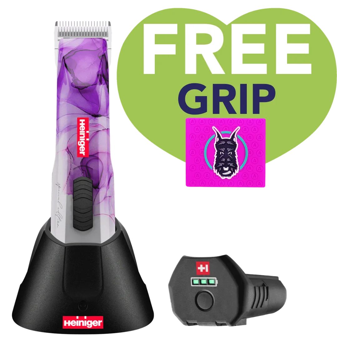 Heiniger Pre-Order Special Edition Opal Cordless Clipper one battery with Free Grip