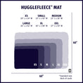 Load image into Gallery viewer, HuggleFleece® Mat Cat & Dog Bed size chart
