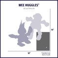 Load image into Gallery viewer, Wee Huggles® Assorted Plush Dog Toys, 6 Pack size chart
