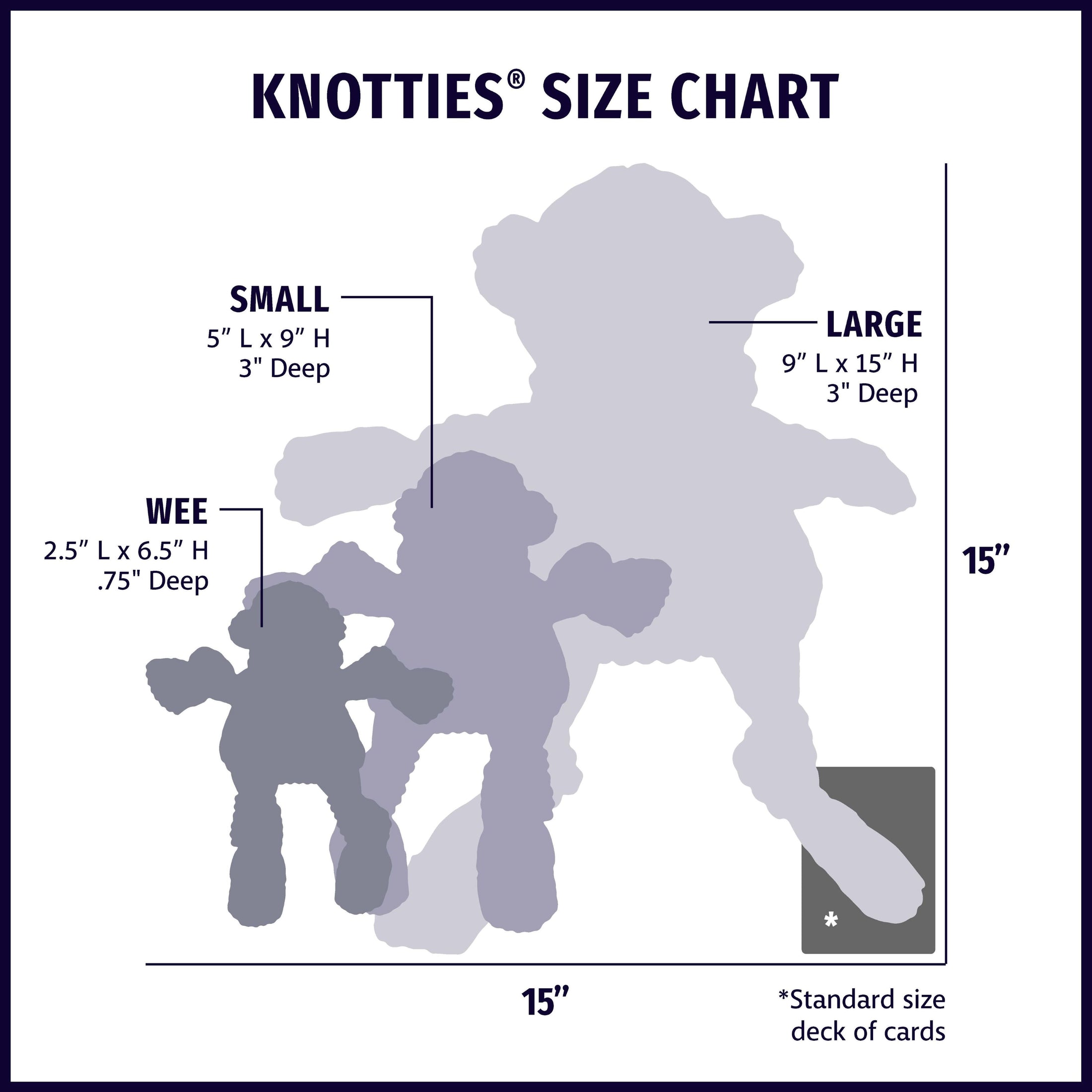 Premium HuggleCause™, Living Free Animal Sanctuary, Little Tyke (L.T.) Knottie® Plush Dog Toy, Small
