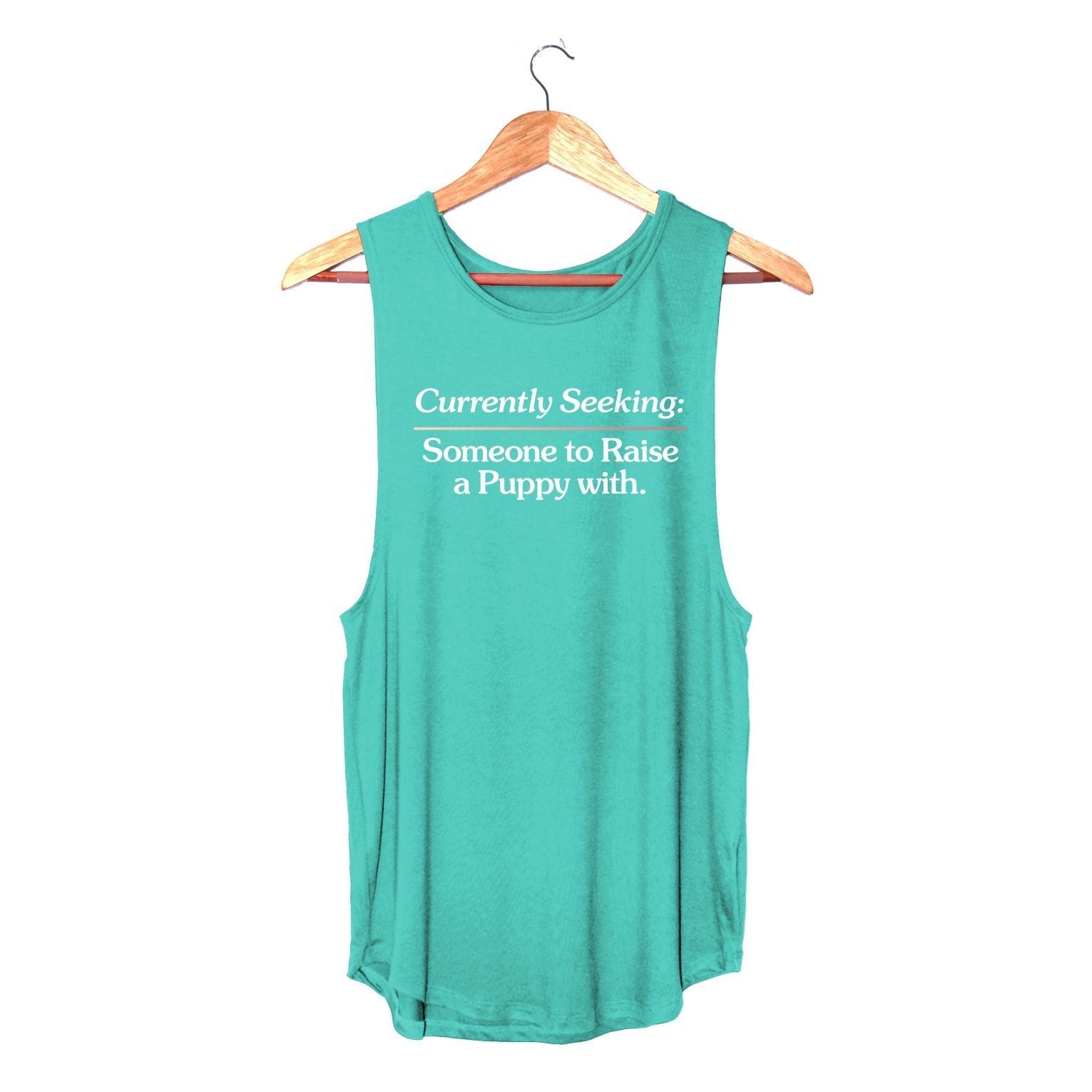 Currently Seeking Someone to Raise a Puppy With ~ Women's Sleeveless Tank