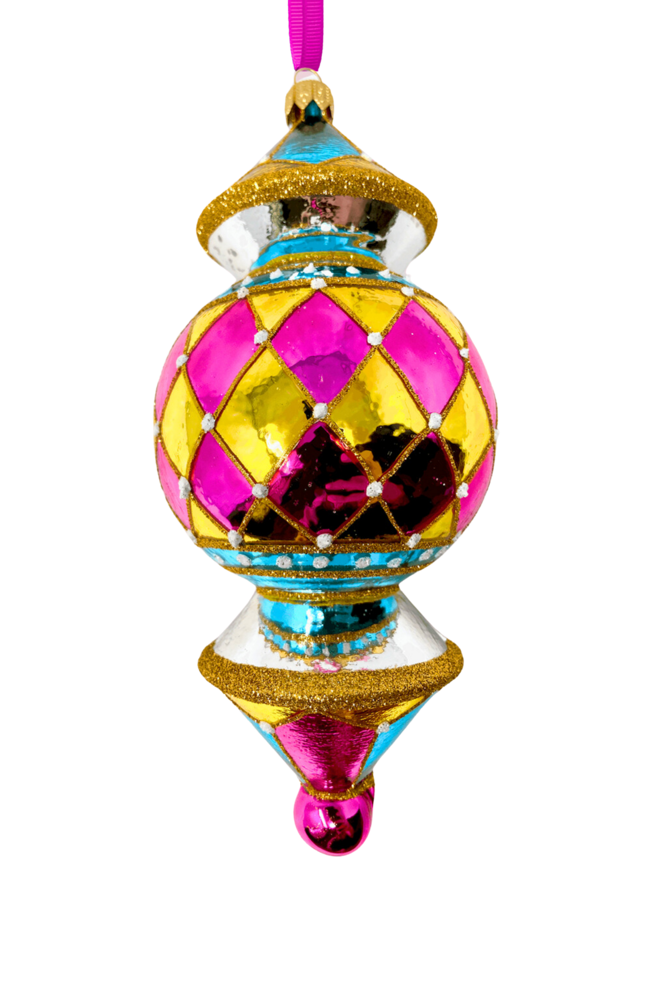 Honolulu Reflector Glass Ornament - Southlake Paws
