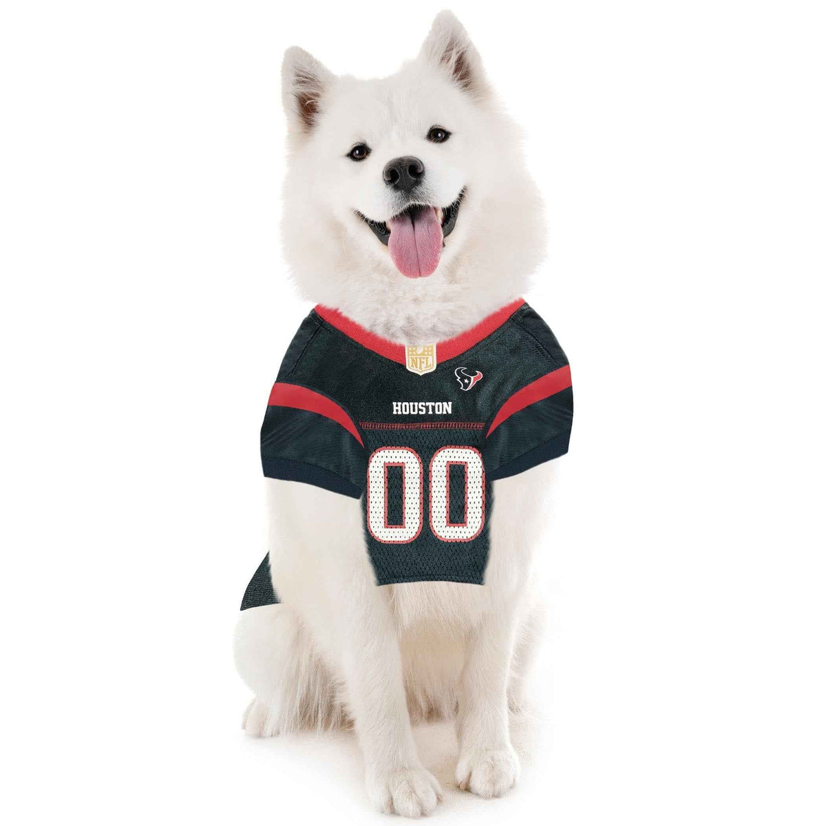 NFL Houston Texans Striped Mesh Dog Jersey