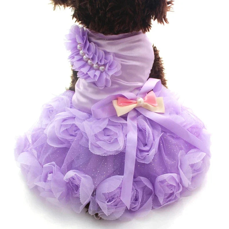 Elegant Roses Dog Party Dress - Southlake Paws