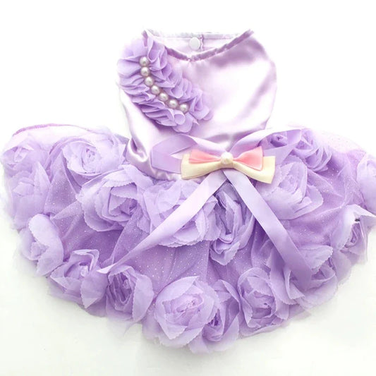 Elegant Roses Dog Party Dress - Southlake Paws
