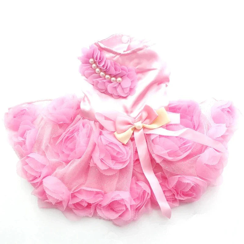 Elegant Roses Dog Party Dress - Southlake Paws
