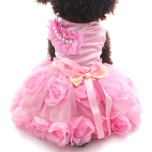 Elegant Roses Dog Party Dress