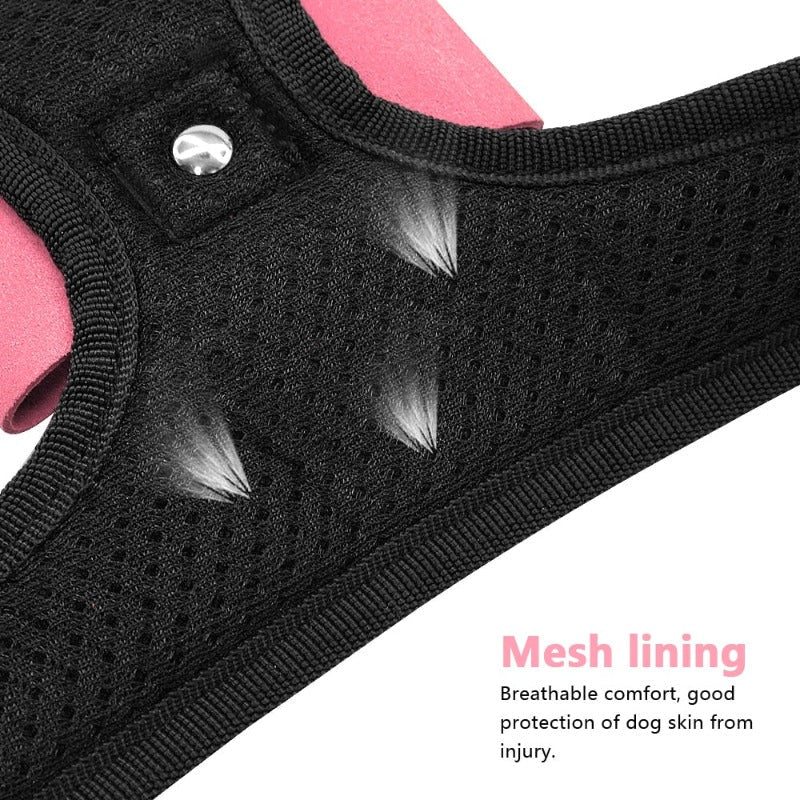 Reflective Bling Rhinestone Bow Dog Harness - Southlake Paws