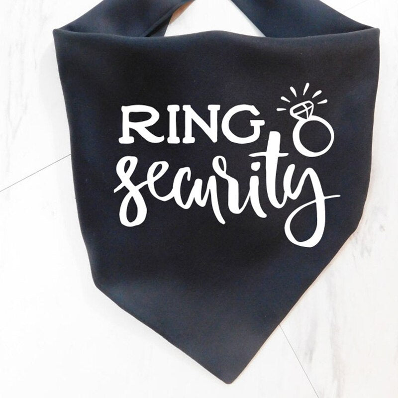 Wedding "Ring Security" Dog Bandana - Southlake Paws