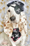 Load image into Gallery viewer, Halloween Dog Bandana Jolly Roger Skull
