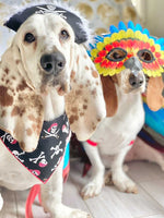 Halloween Dog Bandana Jolly Roger Skull