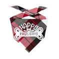 Load image into Gallery viewer, Happy Pawlidays Red Christmas Dog Bandana
