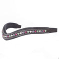 Load image into Gallery viewer, ExionPro Elegant Soft Padded Peridot, Fuchsia, Tanzanite, Clear Crystal Browband

