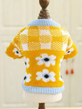 Load image into Gallery viewer, Floral Plaid Dog Sweater - Southlake Paws
