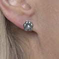 Load image into Gallery viewer, Heart and Paw Print Post Earrings, Heart Paws
