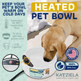 Load image into Gallery viewer, Katziela 2 Liter Heated Pet Water Bowl With Anti-Bite Cord To Keep Your Pet's Bowl Warm On Cool Day's
