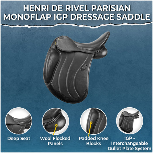 Henri De Rivel Parisian Monoflap IGP Dressage Saddle - image 2