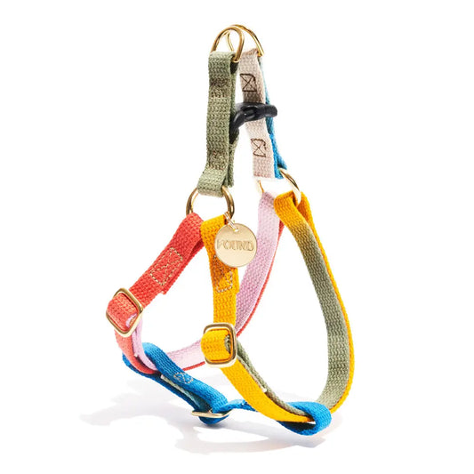 Found My Animal Henri Cotton Dog & Cat Harness – Adjustable, Durable & Stylish