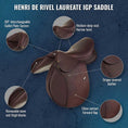 Load image into Gallery viewer, Henri De Rivel Laureate Leather IGP Saddle - image 2
