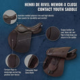 Load image into Gallery viewer, Henri de Rivel Memor-X Close Contact Youth Saddle - image 2
