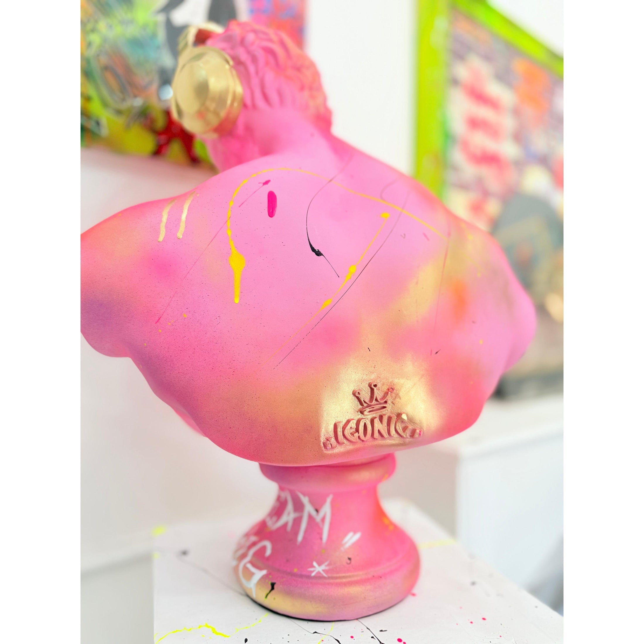 DJ Hercules Sculpture - XL Alec Monopoly Edition - alec monopoly xl dj hercules sculpture, luxury sculpture, product image 5