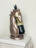 Load image into Gallery viewer, Horse Wine Rack Holder in Gold

