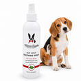 Load image into Gallery viewer, Southlake Paws Hot Spot Soothing Spray in a spray bottle, with a beagle scratching its ear in the background.
