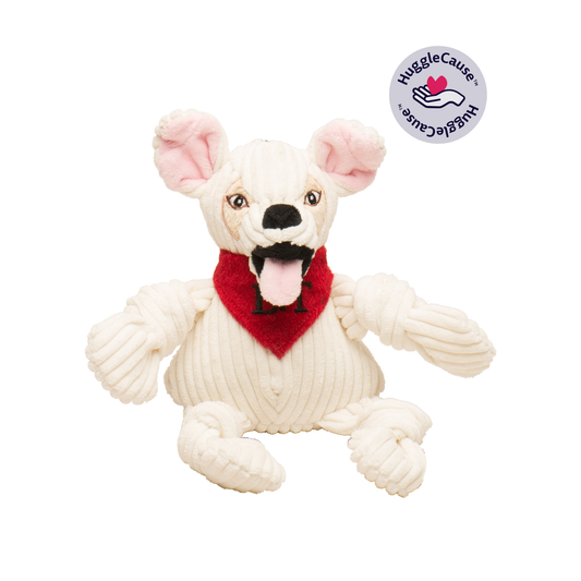 Premium HuggleCause™, Living Free Animal Sanctuary, Little Tyke (L.T.) Knottie® Plush Dog Toy, Small