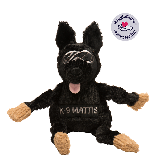 Premium HuggleCause™, Project K-9 Hero, K-9 Mattis Knottie® Plush Dog Toy, Large
