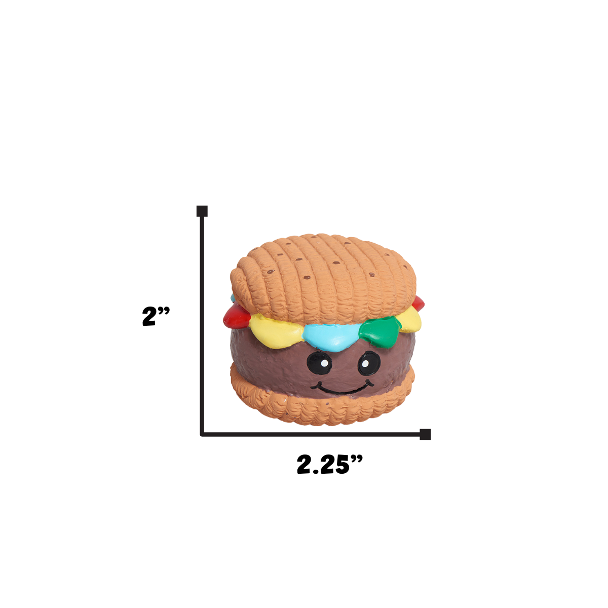Big Buns Foodies Hamburger Ruff-Tex® Latex Ball Dog Toy - image 3