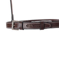 Load image into Gallery viewer, Huntley Equestrian Fancy Stitched Raised Chain Noseband
