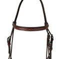Load image into Gallery viewer, Huntley Equestrian Fancy Stitched Schooling Hunter Bridle with Reins
