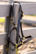Load image into Gallery viewer, Huntley Equestrian Leather Lead with Brass Chain
