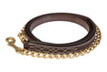 Load image into Gallery viewer, Huntley Equestrian Leather Lead with Brass Chain
